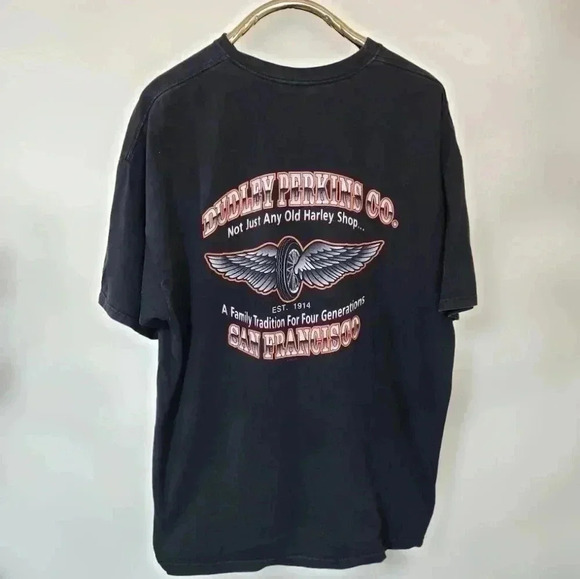 HARLEY-DAVIDSON  Vintage 1997& 2001 Lone Wolf Graphic tee. Size 2XL - Picture 3 of 8